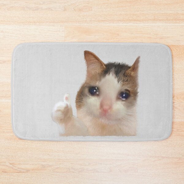 Item preview, Funny Crying Cat Thumbs Up Meme Sad Kitty Cry Eyes Memes designed and sold by FranParentUS.