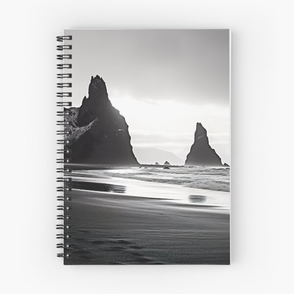 Item preview, Black Beach - Black and White designed and sold by KootenayDesigns.