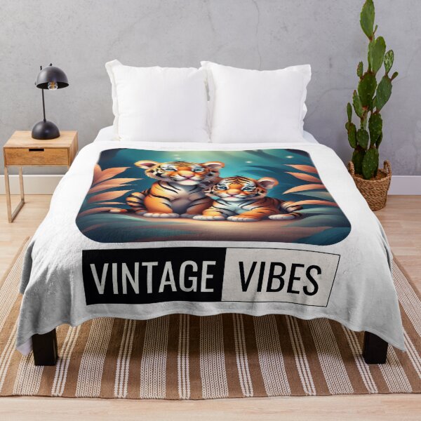 Item preview, Unisex DS Apparel - 'Vintage Vibes' Tiger cartoon Custom modern Design designed and sold by Designer-Haven.