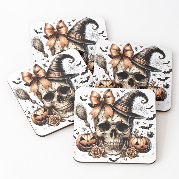Item preview, Halloween Witch Skull Bow designed and sold by michellidelucas.
