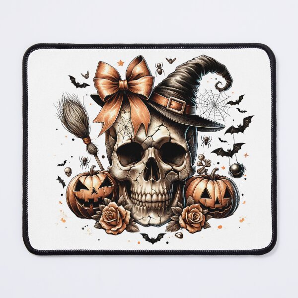 Item preview, Halloween Witch Skull Bow designed and sold by michellidelucas.
