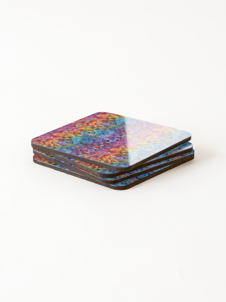 Thumbnail 4 of 5, Coasters (Set of 4), Abstract Geometric Pattern designed and sold by PMGDigital.
