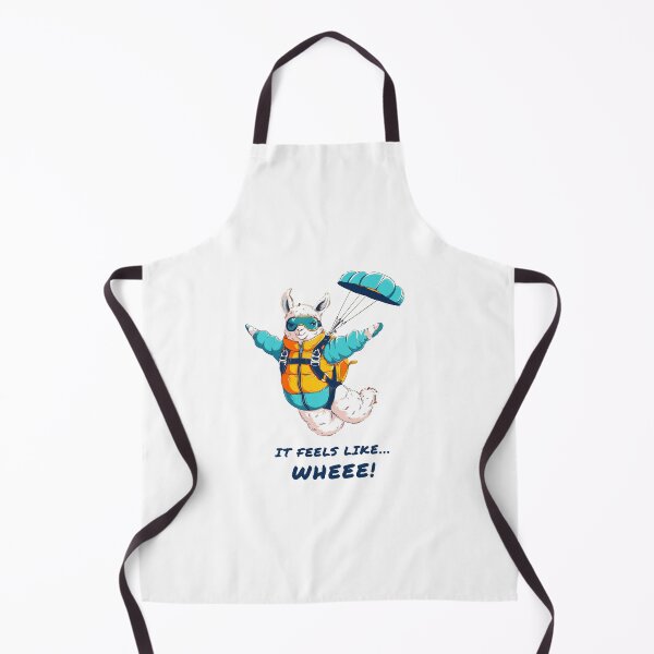 Item preview, Adventure Llama Skydivin, parachute extreme sports illustration designed and sold by Jane-Zay.