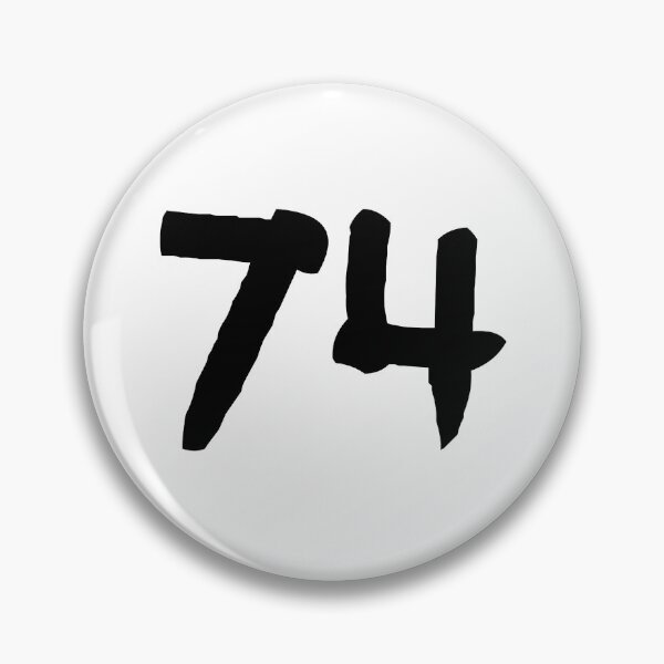 Item preview, 74, seventy-four, black, ninja designed and sold by Numbers-Art.