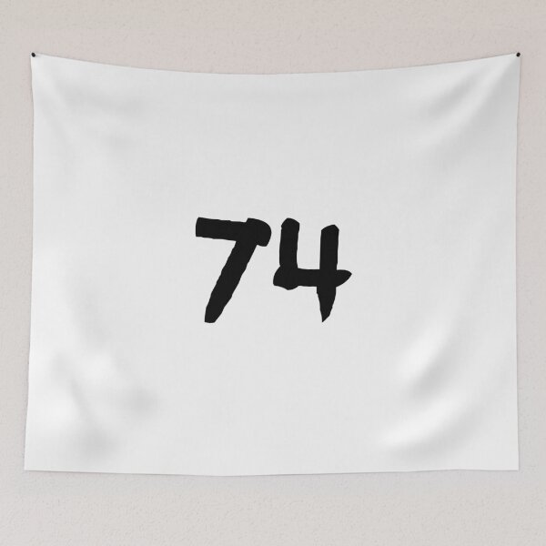 Item preview, 74, seventy-four, black, ninja designed and sold by Numbers-Art.