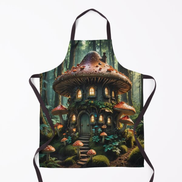 Item preview, A fairy mushroom house in an enchanted bioluminescent forest designed and sold by KING TK.