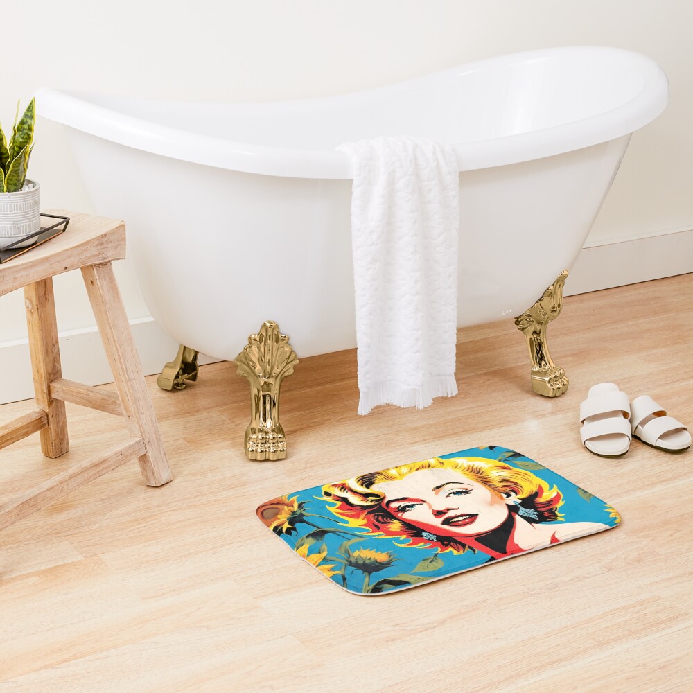 Vista previa del artículo con la obra «Alfombra de baño», diseñado y vendido por MastersInColor.