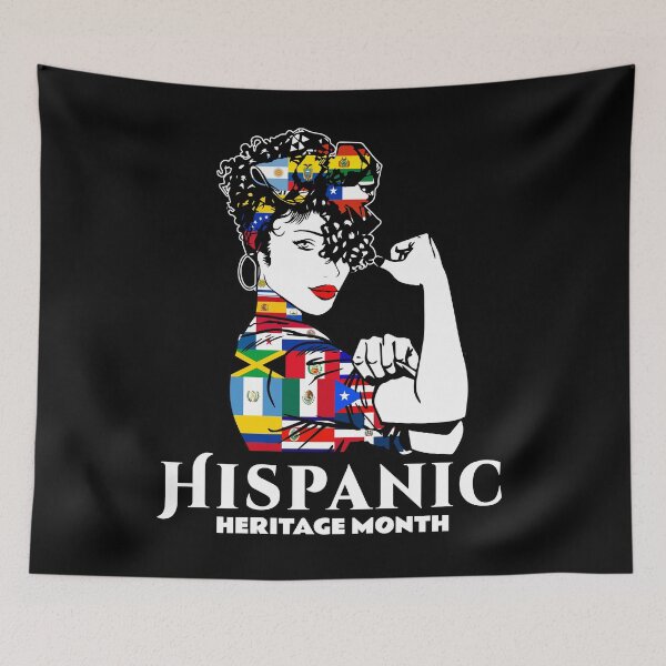 Item preview, Hispanic Heritage Month Woman Latino Countries Flag Gift designed and sold by NUMAcreations.