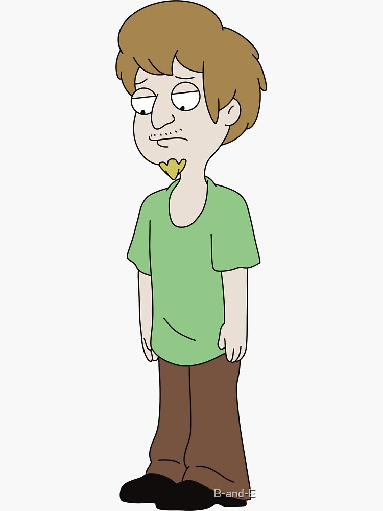 American Dad Jeff Fischer Shaggy Sticker for Sale by B-and-E