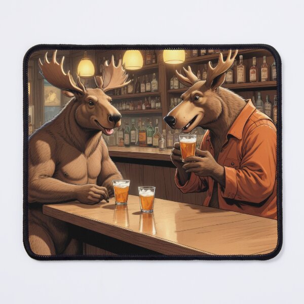 Item preview, Hey, just another Hard Day in The Forest - Moose Lodge designed and sold by AlaskaBorg.