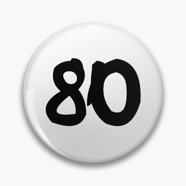 Item preview, 80, eighty, black, ninja designed and sold by Numbers-Art.