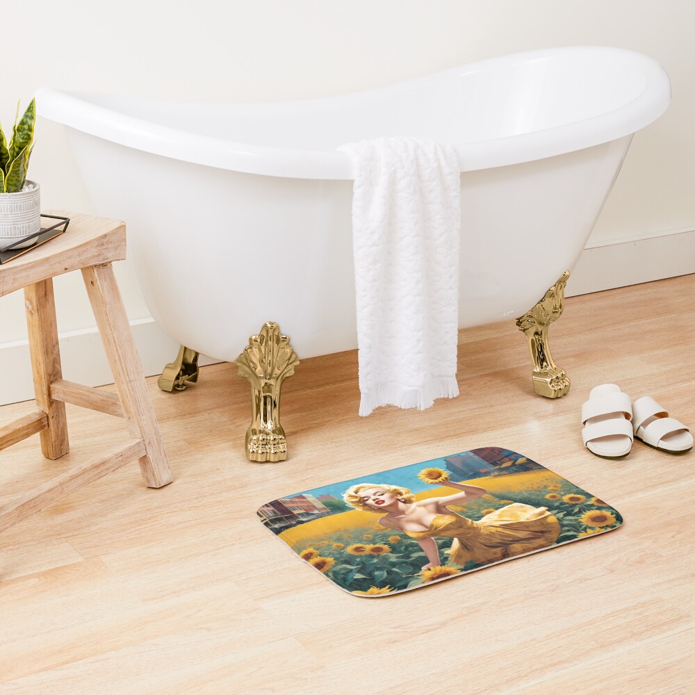 Vista previa del artículo con la obra «Alfombra de baño», diseñado y vendido por MastersInColor.