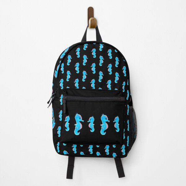Item preview, cyan cute seahorse - dark designed and sold by doveydotdraws.