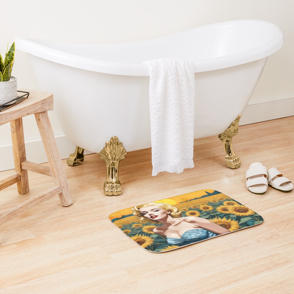 Vista previa del artículo con la obra «Alfombra de baño», diseñado y vendido por MastersInColor.