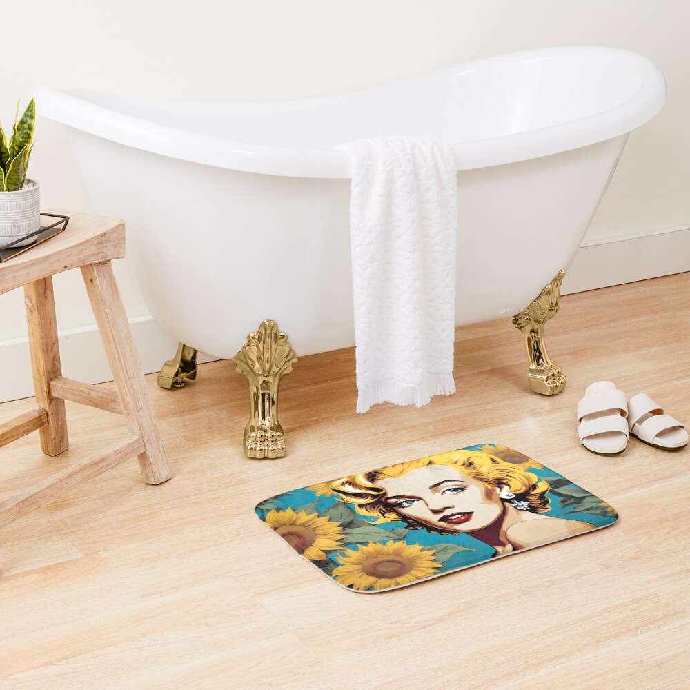 Vista previa del artículo con la obra «Alfombra de baño», diseñado y vendido por MastersInColor.