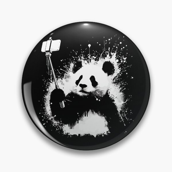 Item preview, Selfie Stick Panda Street Art designed and sold by TomFrontierArt.