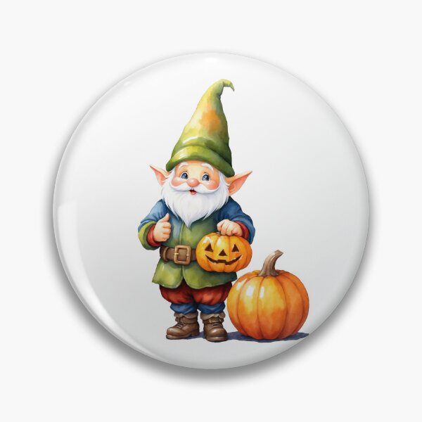 Item preview, Watercolor Gnome and Pumpkin designed and sold by Victoria Riabov.