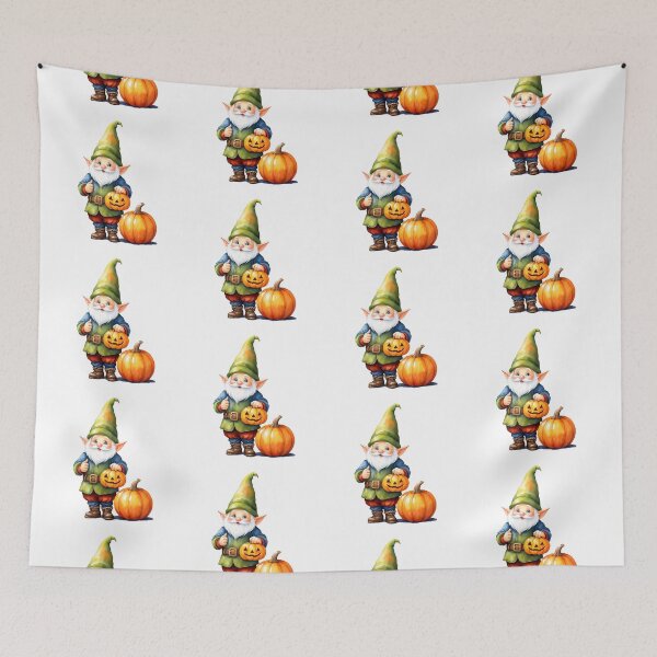 Item preview, Watercolor Gnome and Pumpkin designed and sold by Victoria Riabov.