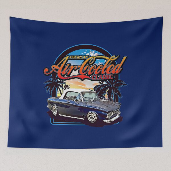 Item preview, 1962 Corvair Convertible Monza blue white designed and sold by FlatSixGraphics.