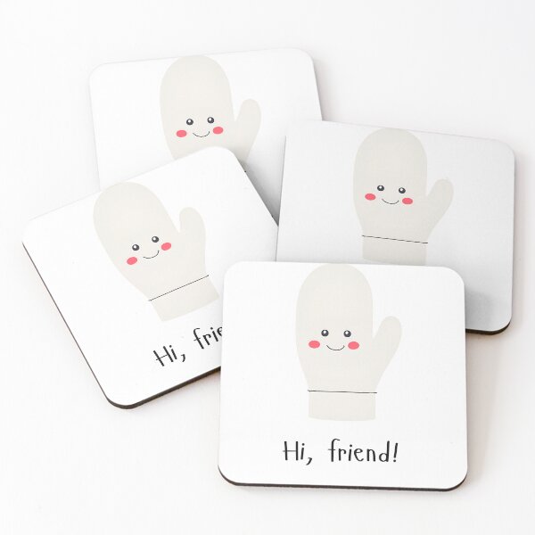 Item preview, Hi, Friend! Oven Mitt designed and sold by SumSimpleSmiles.
