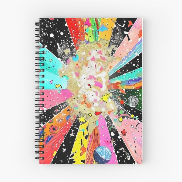 Item preview, Vibrant Kaleidoscopic Pattern with Cosmic elements, Synthwave style designed and sold by visionaryvybes.