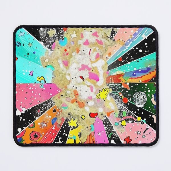 Item preview, Vibrant Kaleidoscopic Pattern with Cosmic elements, Synthwave style designed and sold by visionaryvybes.