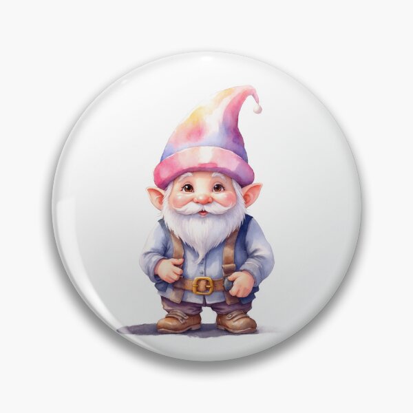 Item preview, Vibrant Watercolor Gnome designed and sold by Victoria Riabov.