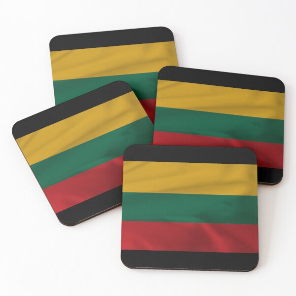 Item preview, A Lithuanian flag waving in the light breeze designed and sold by Vetagio.