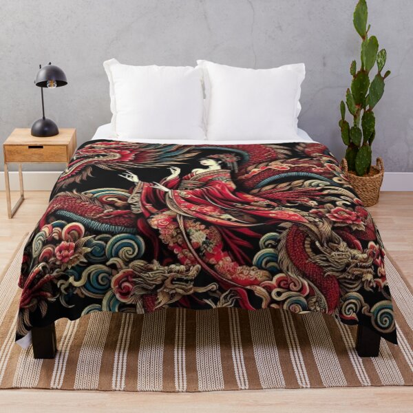 Item preview, Asian Elegance: Dragon and Geisha designed and sold by littlestore.