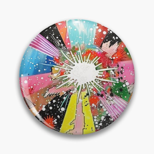 Item preview, Vibrant Kaleidoscopic Pattern with Cosmic elements, Synthwave style designed and sold by visionaryvybes.