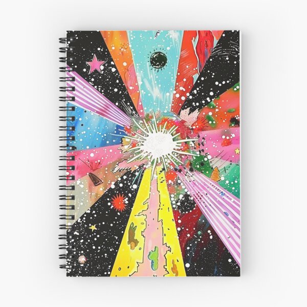 Item preview, Vibrant Kaleidoscopic Pattern with Cosmic elements, Synthwave style designed and sold by visionaryvybes.