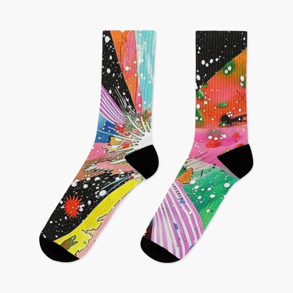Item preview, Vibrant Kaleidoscopic Pattern with Cosmic elements, Synthwave style designed and sold by visionaryvybes.
