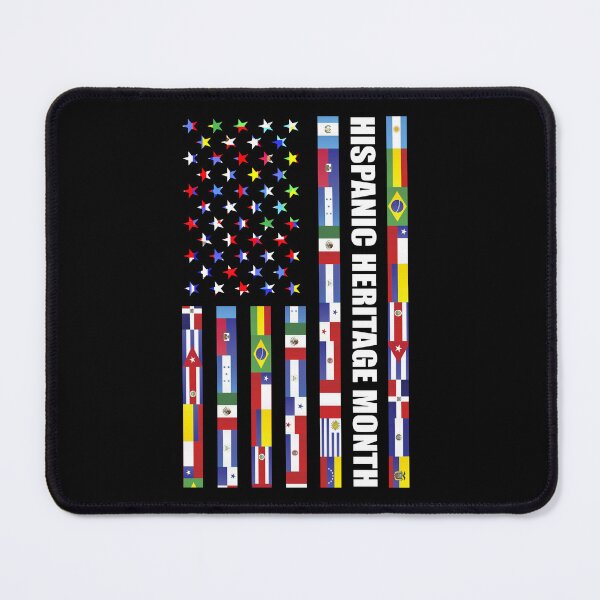 Item preview, National Hispanic Heritage month USA Flag all Countries designed and sold by NUMAcreations.