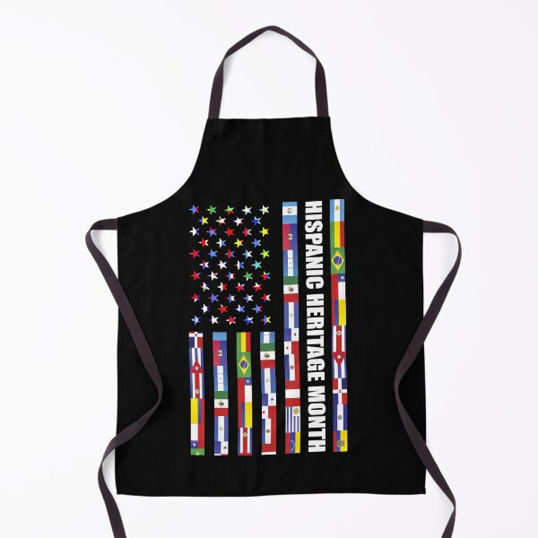 Item preview, National Hispanic Heritage month USA Flag all Countries designed and sold by NUMAcreations.