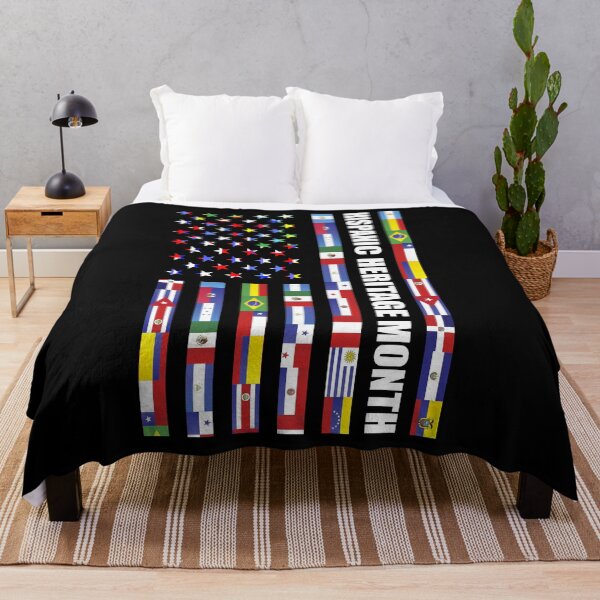 Item preview, National Hispanic Heritage month USA Flag all Countries designed and sold by NUMAcreations.