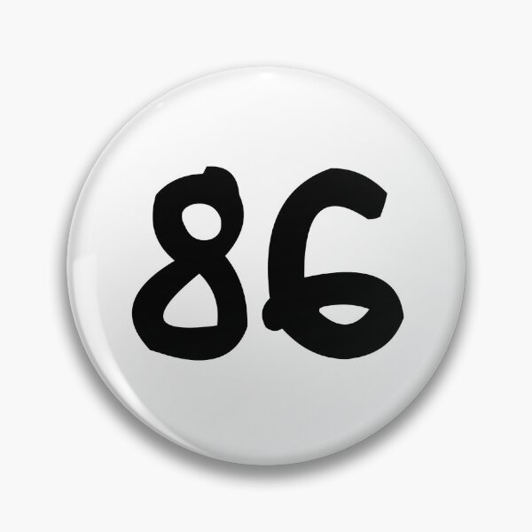 Item preview, 86, eighty-six, black, ninja designed and sold by Numbers-Art.