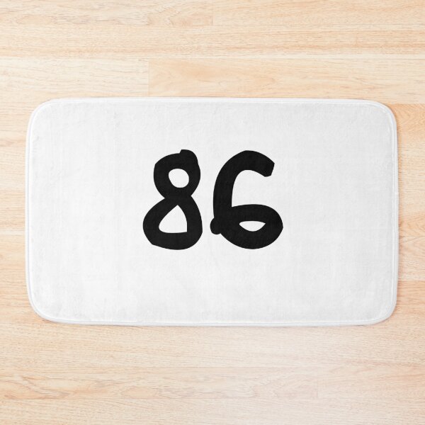 Item preview, 86, eighty-six, black, ninja designed and sold by Numbers-Art.