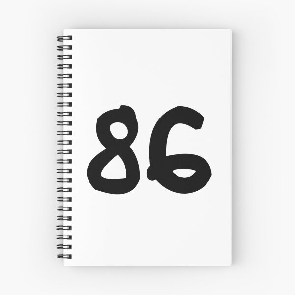 Item preview, 86, eighty-six, black, ninja designed and sold by Numbers-Art.