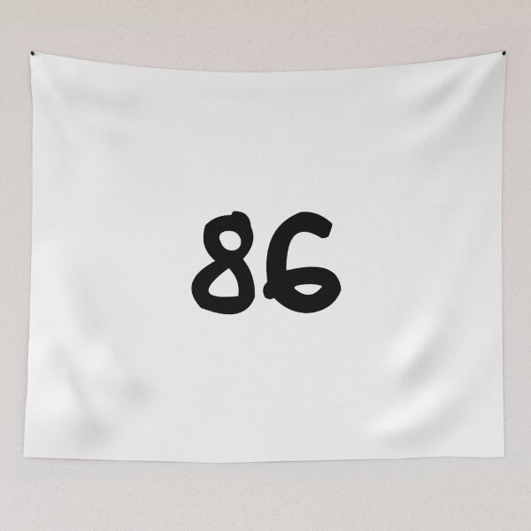 Item preview, 86, eighty-six, black, ninja designed and sold by Numbers-Art.