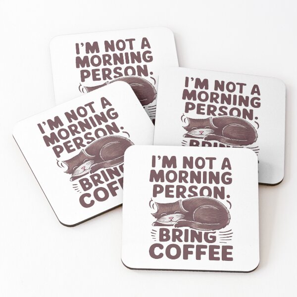 Item preview, I'm Not A Morning Person. Bring Coffee. designed and sold by MrERNST.
