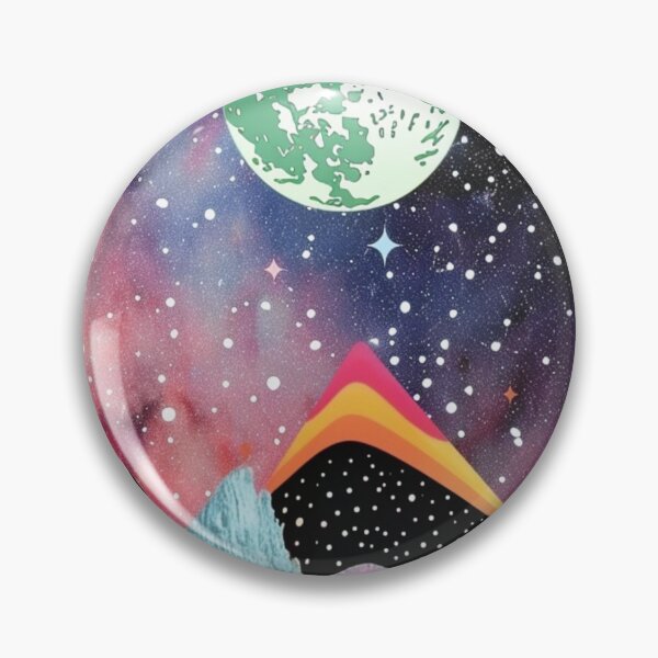 Item preview, Vibrant Kaleidoscopic Pattern with Cosmic elements, Synthwave style designed and sold by visionaryvybes.