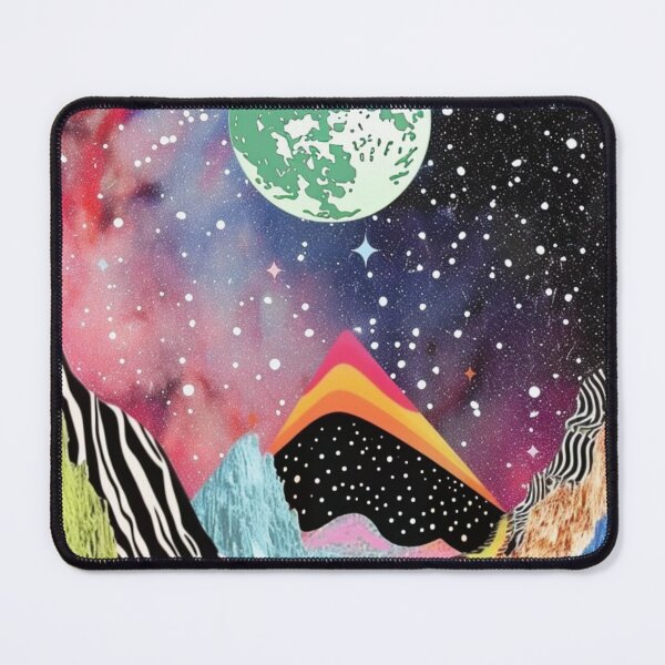 Item preview, Vibrant Kaleidoscopic Pattern with Cosmic elements, Synthwave style designed and sold by visionaryvybes.