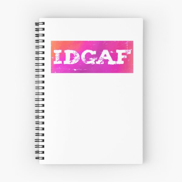 Item preview, IDGAF designed and sold by Mindfully Wicked.