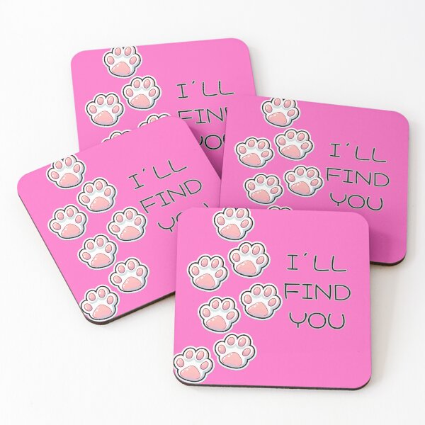 Item preview, DOG FOOTPRINTS AND PHRASE I WILL FIND YOU designed and sold by lunacoco81.