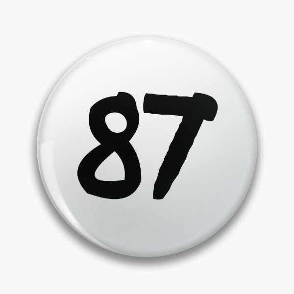 Item preview, 87, eighty-seven, black, ninja designed and sold by Numbers-Art.