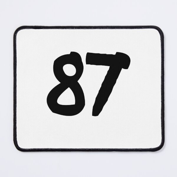 Item preview, 87, eighty-seven, black, ninja designed and sold by Numbers-Art.