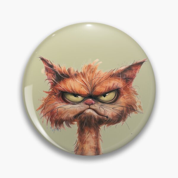 Item preview, Dirty orange grumpy cat, mug shot. designed and sold by Sch1Stickers.