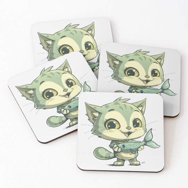Item preview,  beautiful Cat Holding Fish designed and sold by mando24895.
