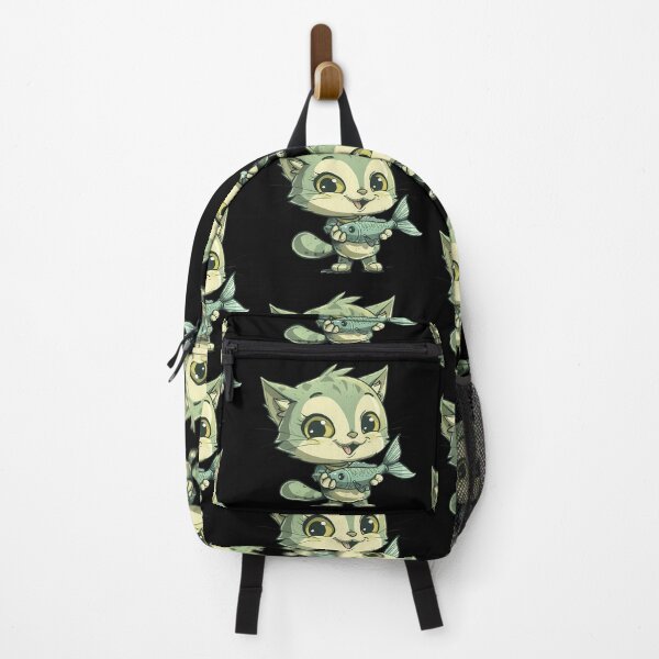 Item preview, beautiful Cat Holding Fish designed and sold by mando24895.