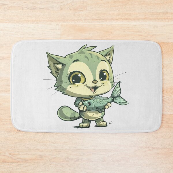 Item preview,  beautiful Cat Holding Fish designed and sold by mando24895.